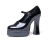 Platform M J Red Gltr Sz 8