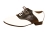 Shoe Saddle Bk And Wt Wmn Lg