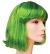Women's Green Bargain China Doll With Tinsel Wig