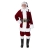 Men's Burgundy Velvet Santa Suit with Overalls Costume - LG