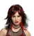 Wig Rocker Unisex Blk/Red