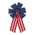 16" x 26" Patriotic American Flag Polyester Flocked Bows – 6 Pc.