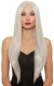 Extra-Long Straight Gray/White
