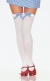 Thigh Hi Wht And Blu Bow Adlt