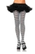 Tights Striped Plus Red/White