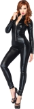 Catsuit Wet Look Zipper Front 