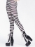 Tights Striped Black White