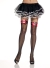 Thi Hi Fishnet Blk W Aces Bows