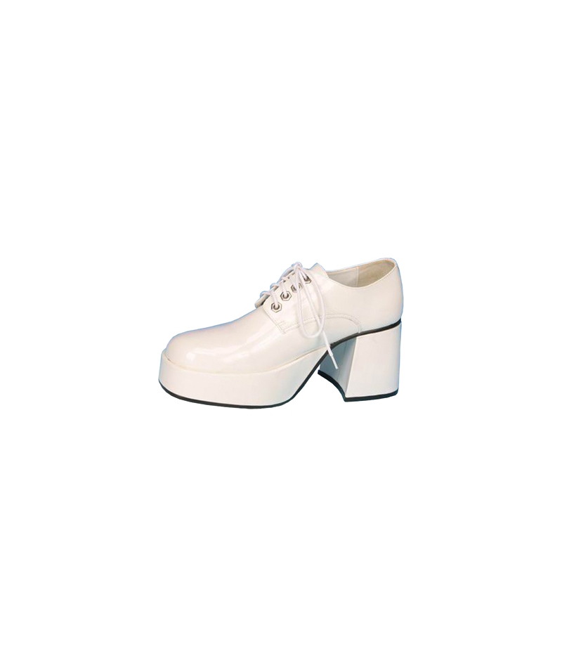 Shoe Platform Wht Pat Men Lg