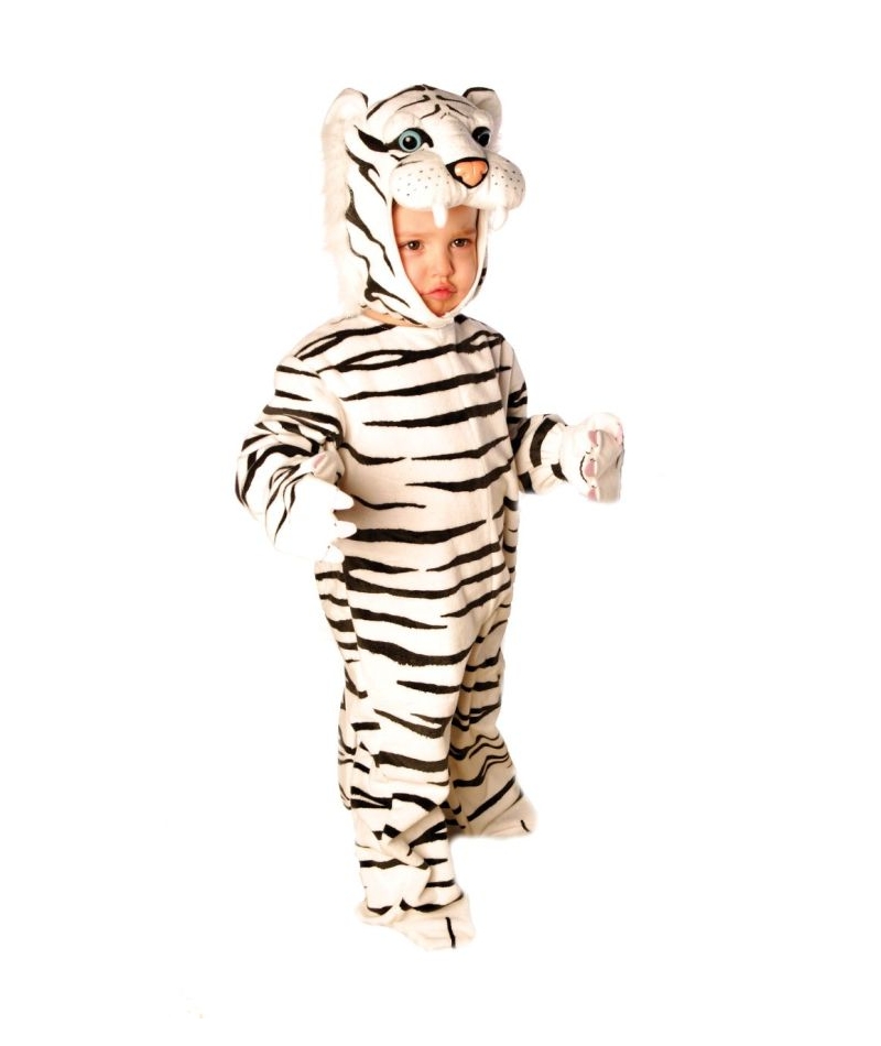 Tiger White Plush 2T 4Toddler