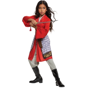 Girl's Mulan Hero Red Dress Classic Costume Child S (4 - 6X)