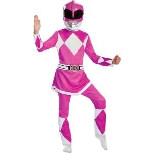 Girl's Pink Ranger Deluxe Costume - Mighty Morphin Child MD (7 - 8)