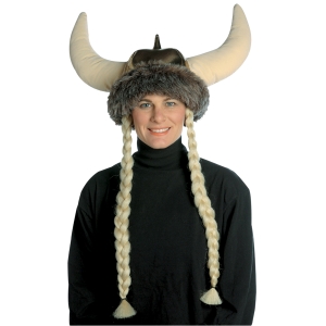 Space Viking Hat W Braids