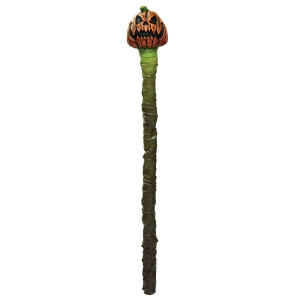 Staff With Jack-O'-Lantern Head