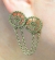 Earrings Gear Drop Chain Studs