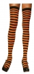 Stockings Thi Hi Striped Bk/Or