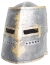 Knight Box Helmet Adult Silver